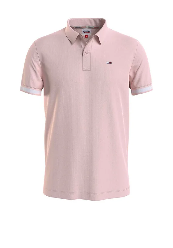 Tommy Jeans Classic Essential Polo Shirt, Faint PinkBridal polo shirt