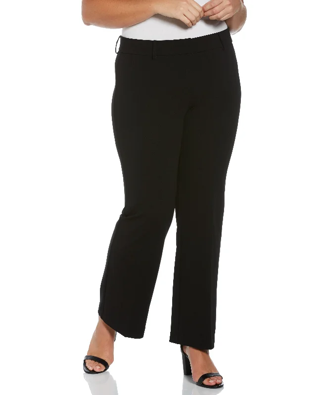 Plus Size Stretch Crepe Pant - Classic FitWomen's fitness tops