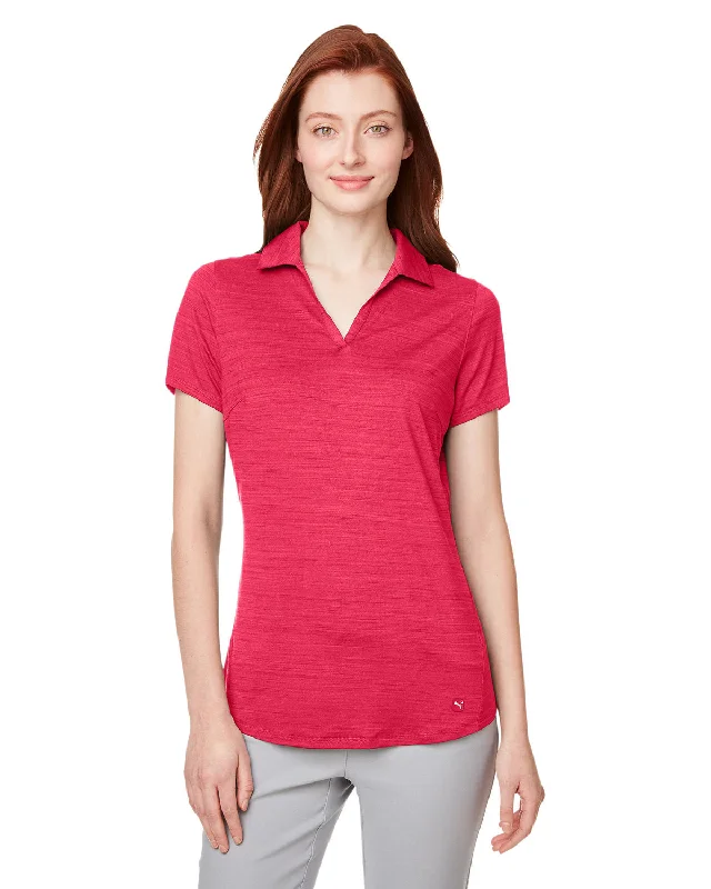 Puma Golf 597695 Ladies' Cloudspun Free V-Neck PoloFormal polo shirt