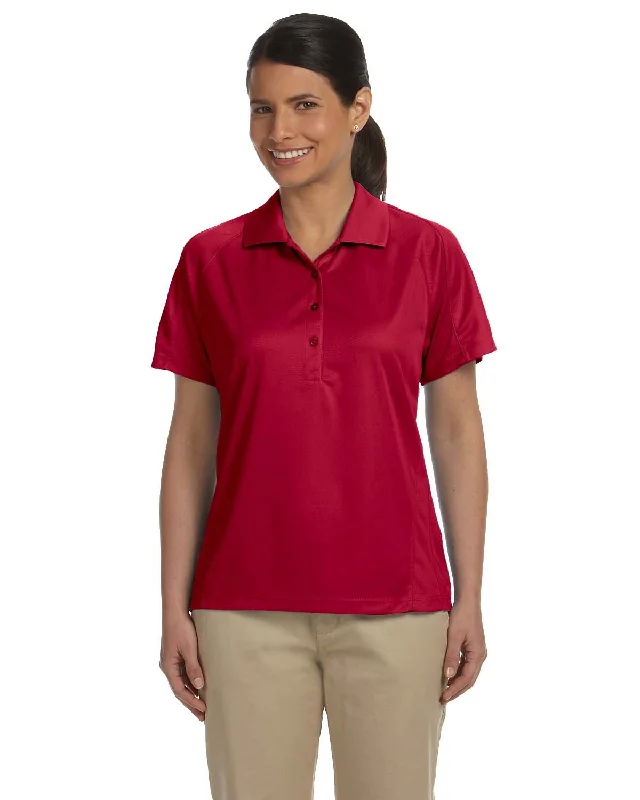 Harriton M374W Ladies' Polytech Mesh Insert PoloPrinted polo shirt