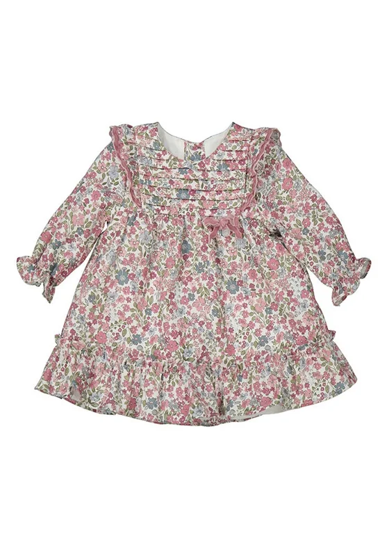 Mayoral Baby Girl Ditsy Floral Dress, Pink