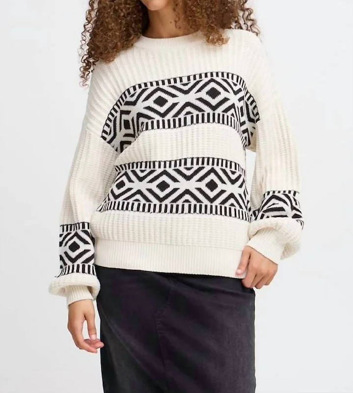 Ihbarisa Sweater In BirchSequined Knit Tops