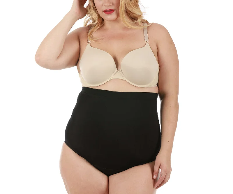 InstantFigure Shapewear Plus Size Hi-waist Slimming Panty WPY019CPlus size women's off-the-shoulder tops