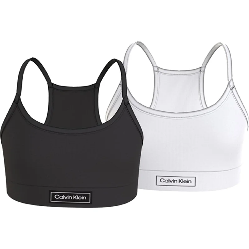 Calvin Klein Bralette Heritage 2-pack Pvhblack/Pvh White