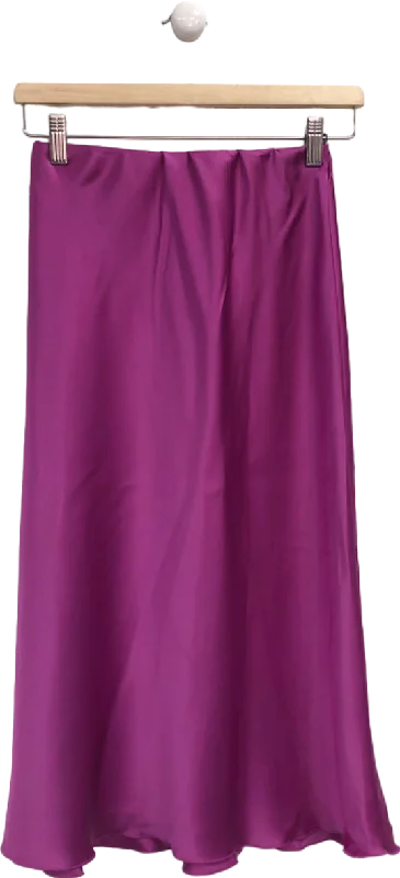 Nanushka Purple Midi Skirt UK XS