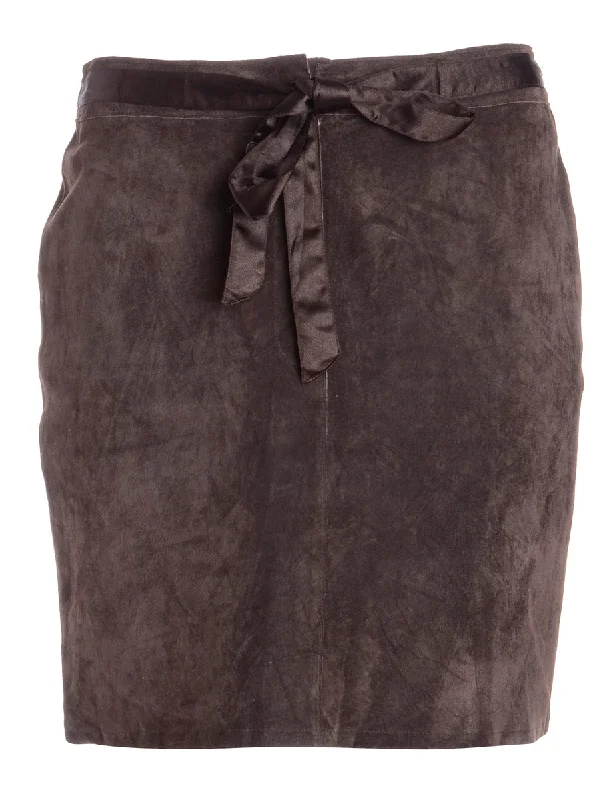 Label Robyn Suede Skirt