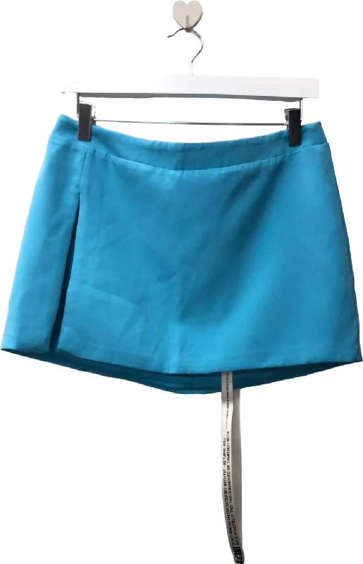 Mistress Rocks Aqua Blue Mini Skirt UK M