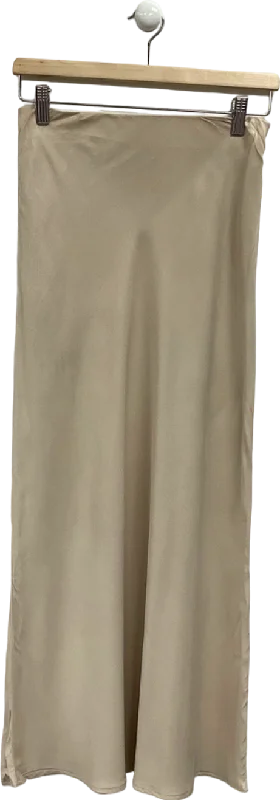 New Look Beige Midi Skirt UK 8