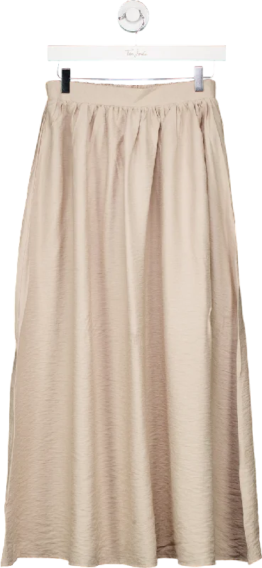 New Look Beige midi Skirt UK 8