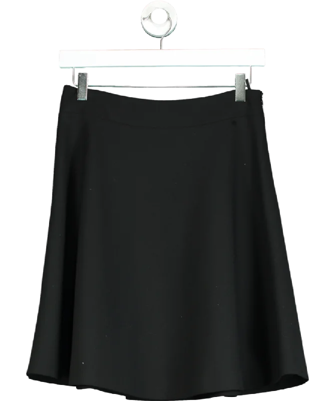 Valentino Black Flared Mini Skirt UK 10