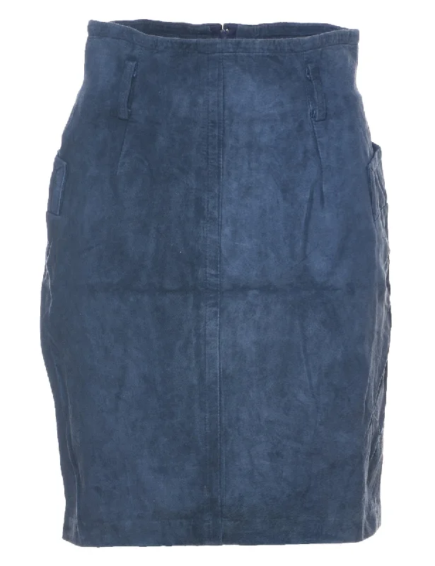 Suede Pencil Skirt - XS