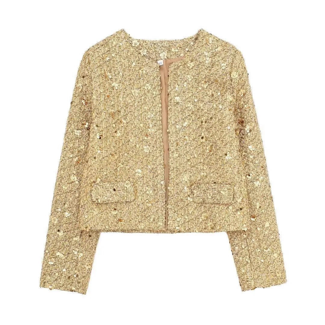 Rain JacketsSparkle Sequin Zip-Up Party Jacket